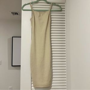 PLT ribbed midi dress